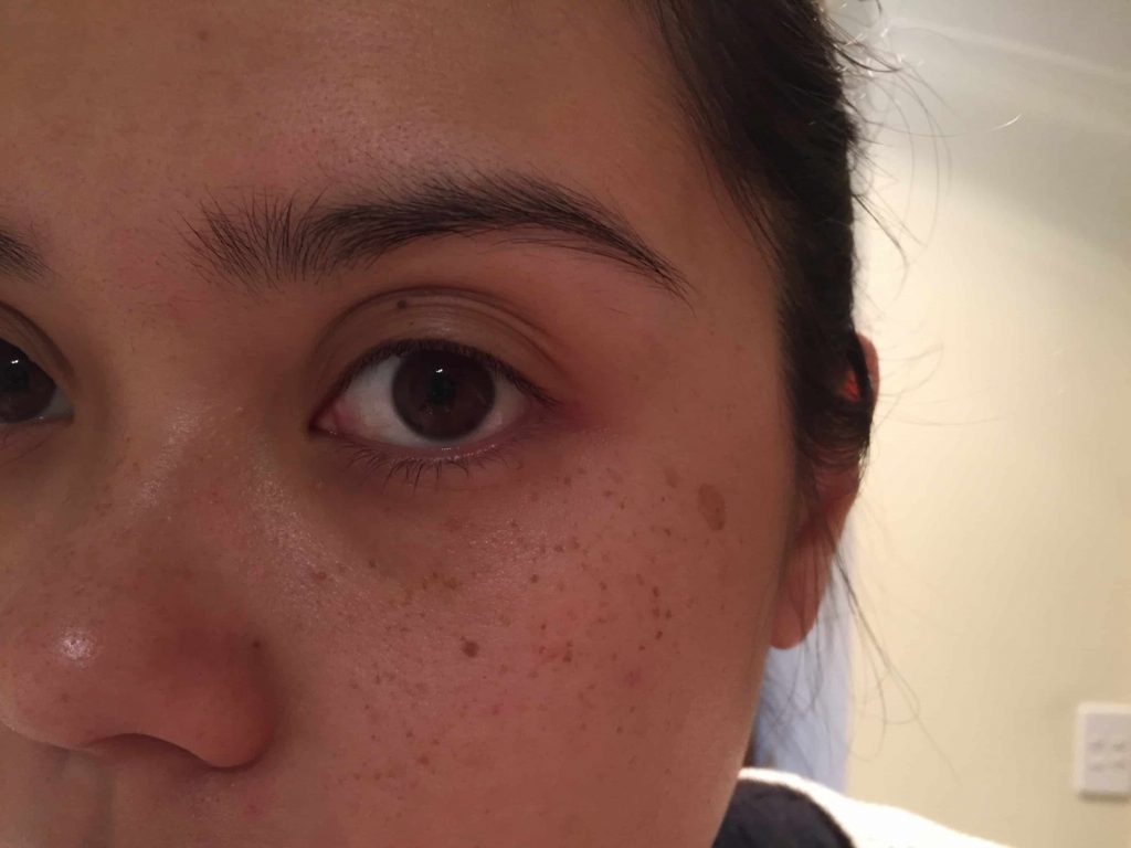 Origins GinZing Eye Cream before and after